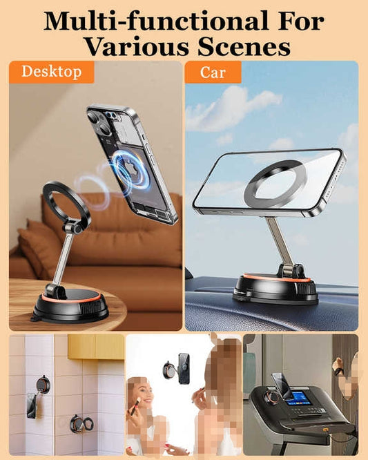 NNEDSZ 360 Degree Rotating Magnetic Phone Holder - Strong Suction and Stable Design