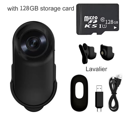 1080P Action Camera 1080P Portable Versatile Mount Anywhere for Travel Pets Ride Sport Vlog Mini Wireless Camera with Carry Box