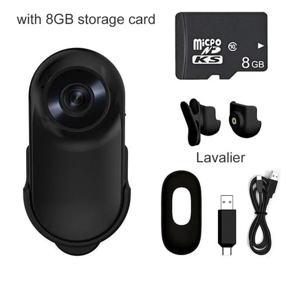 1080P Action Camera 1080P Portable Versatile Mount Anywhere for Travel Pets Ride Sport Vlog Mini Wireless Camera with Carry Box