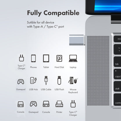 USB Type C Female to USB a Male Adapter Converter Charger for Iphone Android