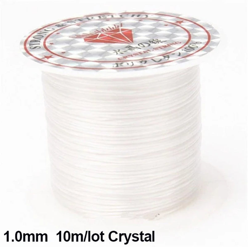 100M Strong Elastic Crystal Beading Thread Cord Jewelry Making Necklace Bracelet DIY Beads String Stretchable Thickness 0.5-1Mm