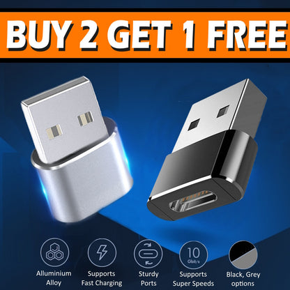 USB Type C Female to USB a Male Adapter Converter Charger for Iphone Android