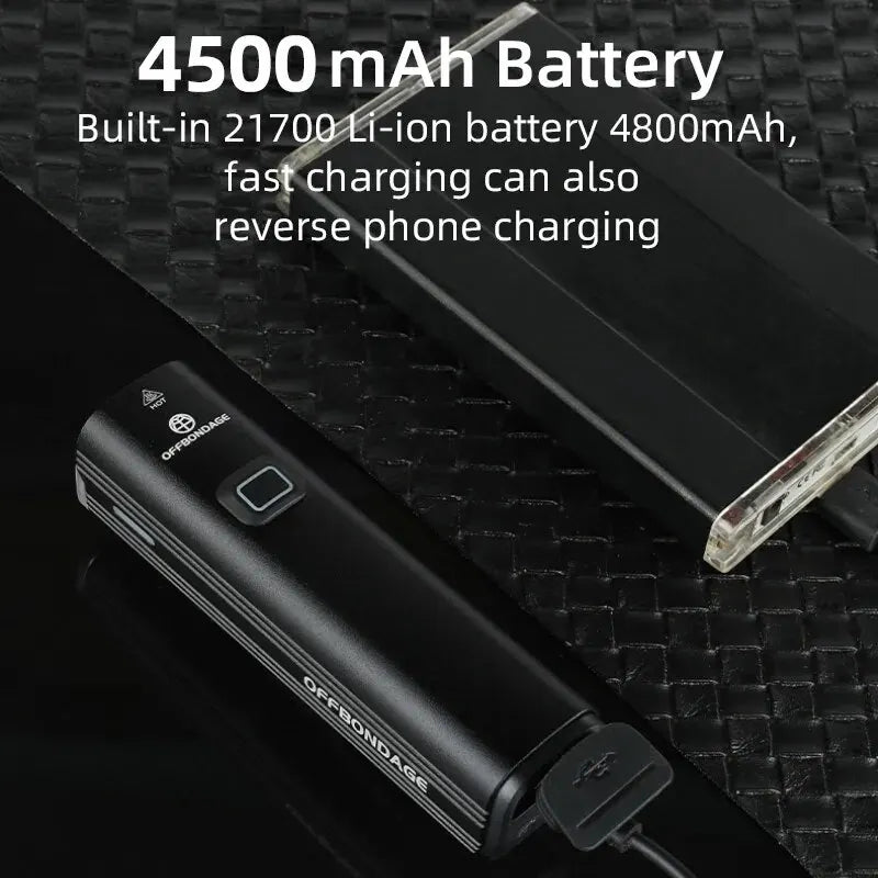 Bicycle Light 1000Lumen Bike Headlight Power Bank Flashlight Handlebar USB Charging MTB Road Highlight
