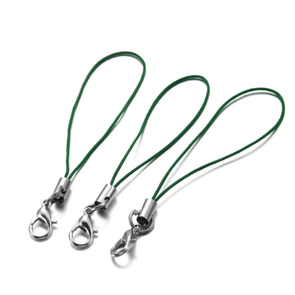 20/50/100Pcs Lanyard Lariat Strap Cords Lobster Clasp Rope Keychain Hooks Mobile Set Charms Keyring Pendant Key Ring Accessories