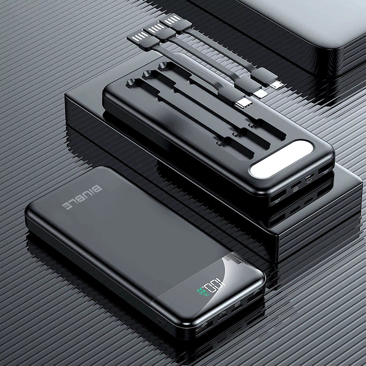 Portable Power Bank High Capacity Cable Charging Mini Powerbank for Iphone Samsung ﻿2024