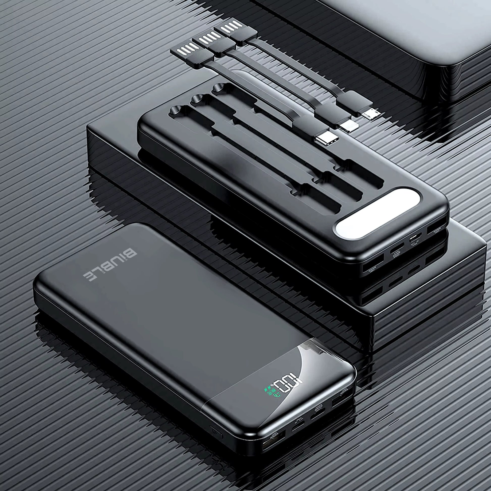 Portable Power Bank High Capacity Cable Charging Mini Powerbank for Iphone Samsung ﻿2024