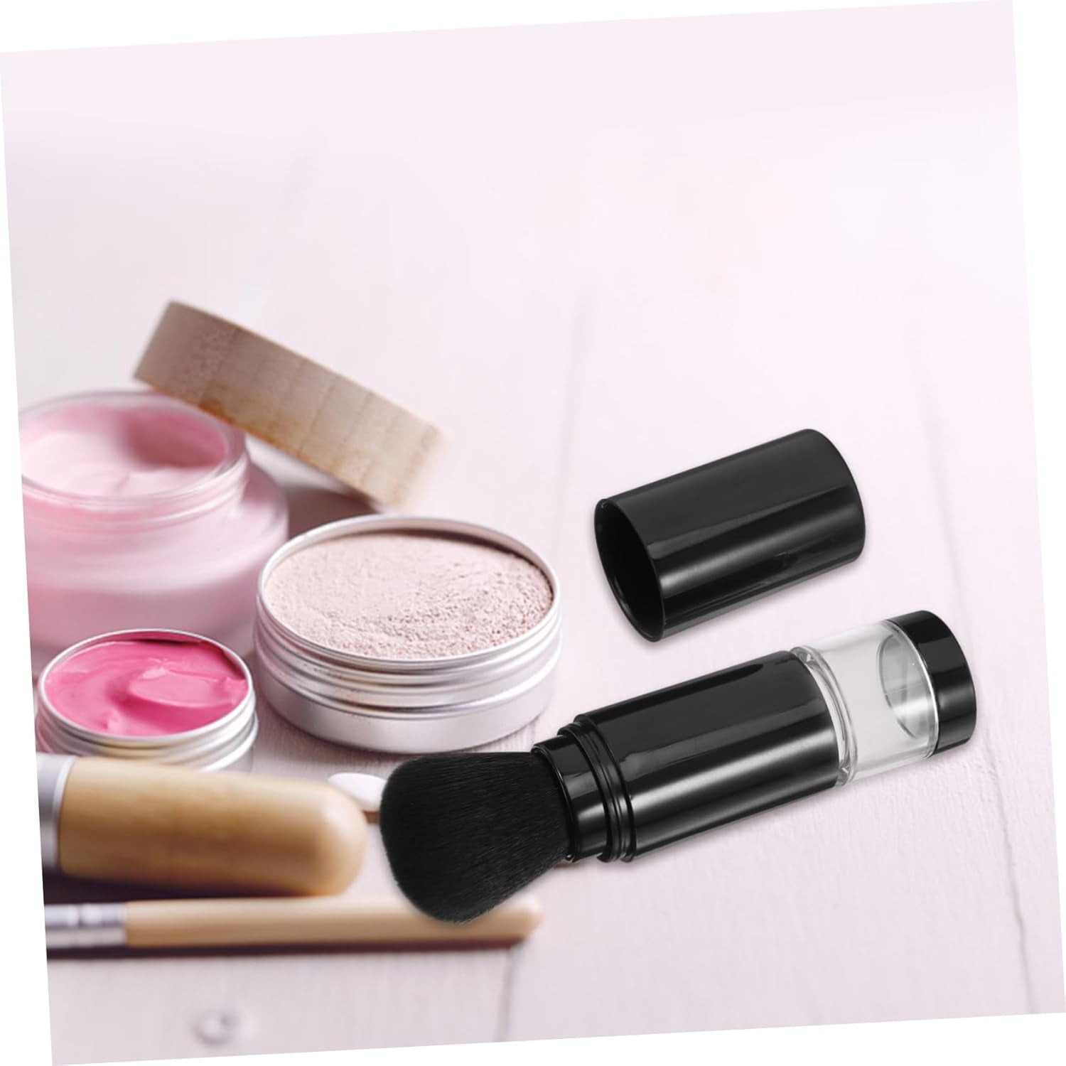 5Pcs Blush Makeup Brush Women Portable Powder Brush for Cheeks Makeup Tool Set