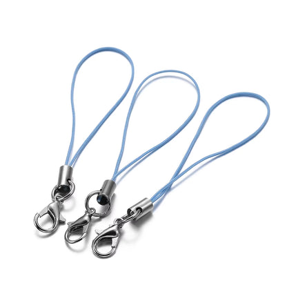 20/50/100Pcs Lanyard Lariat Strap Cords Lobster Clasp Rope Keychain Hooks Mobile Set Charms Keyring Pendant Key Ring Accessories