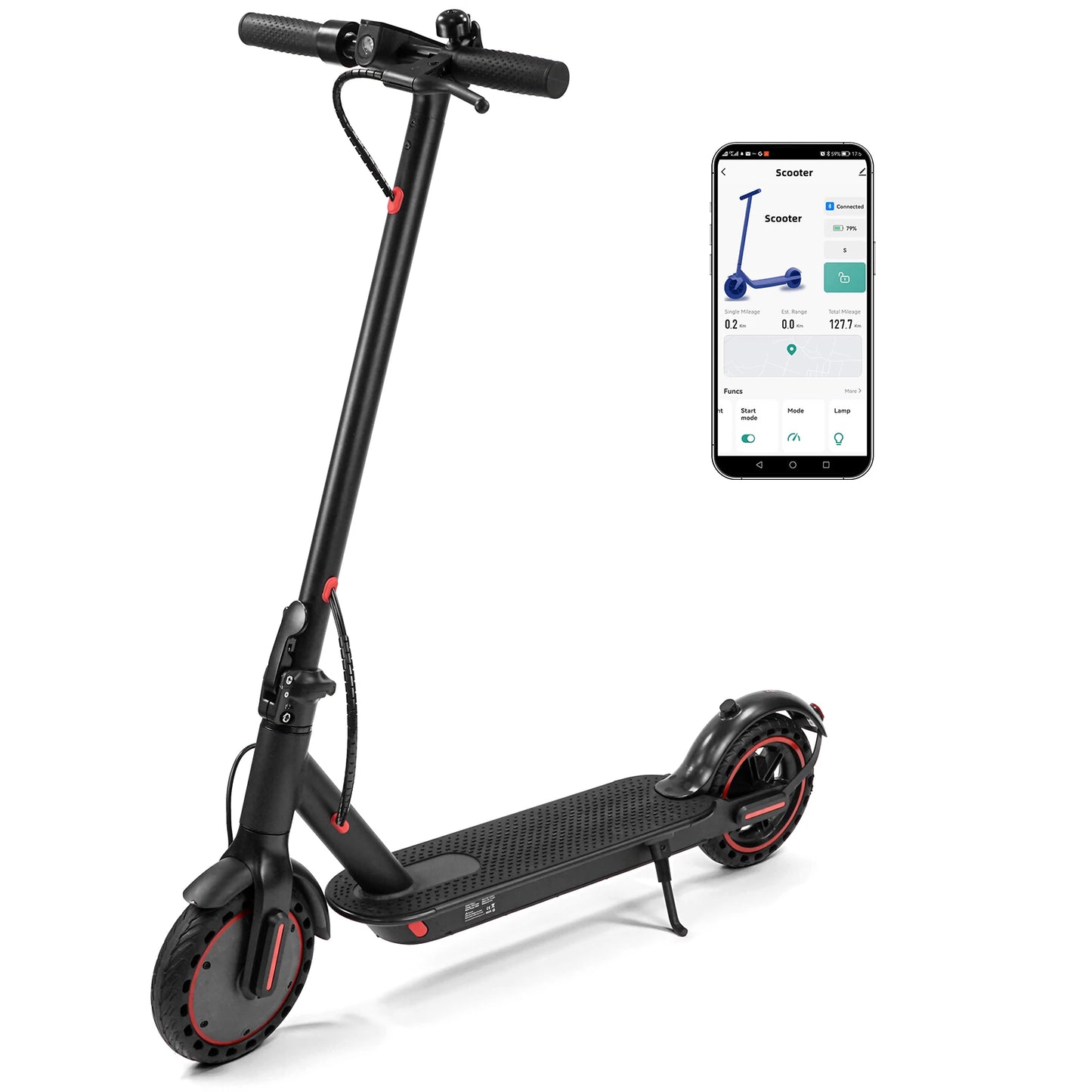 [EU DIRECT] WQ-W4 Pro Electric Scooter 36V 10Ah Battery 350W Motor Recommended Top Speed 25KM/H 8.5Inch Tires 25KM/H Top Speed 25-30KM Max Mileage Range 120KG Max Load Folding E-Scooter XIAOMI M365