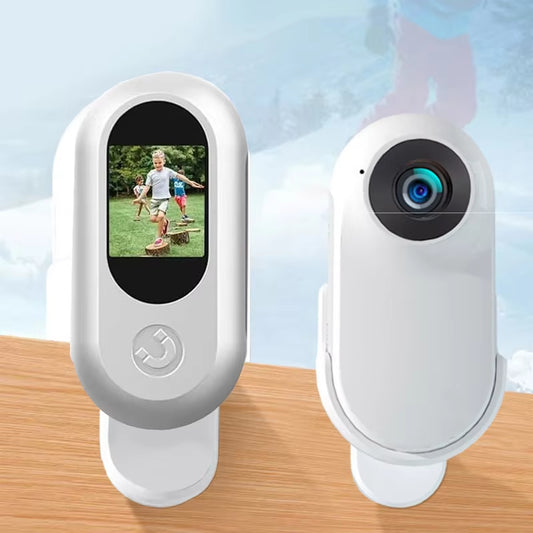 1080P Action Camera 1080P Portable Versatile Mount Anywhere for Travel Pets Ride Sport Vlog Mini Wireless Camera with Carry Box