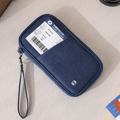 Passport Holder Bag Family Rfid Blocking Passport Wallet Travel Essentials Wallet Travel Document Organizer Credit Cards Case