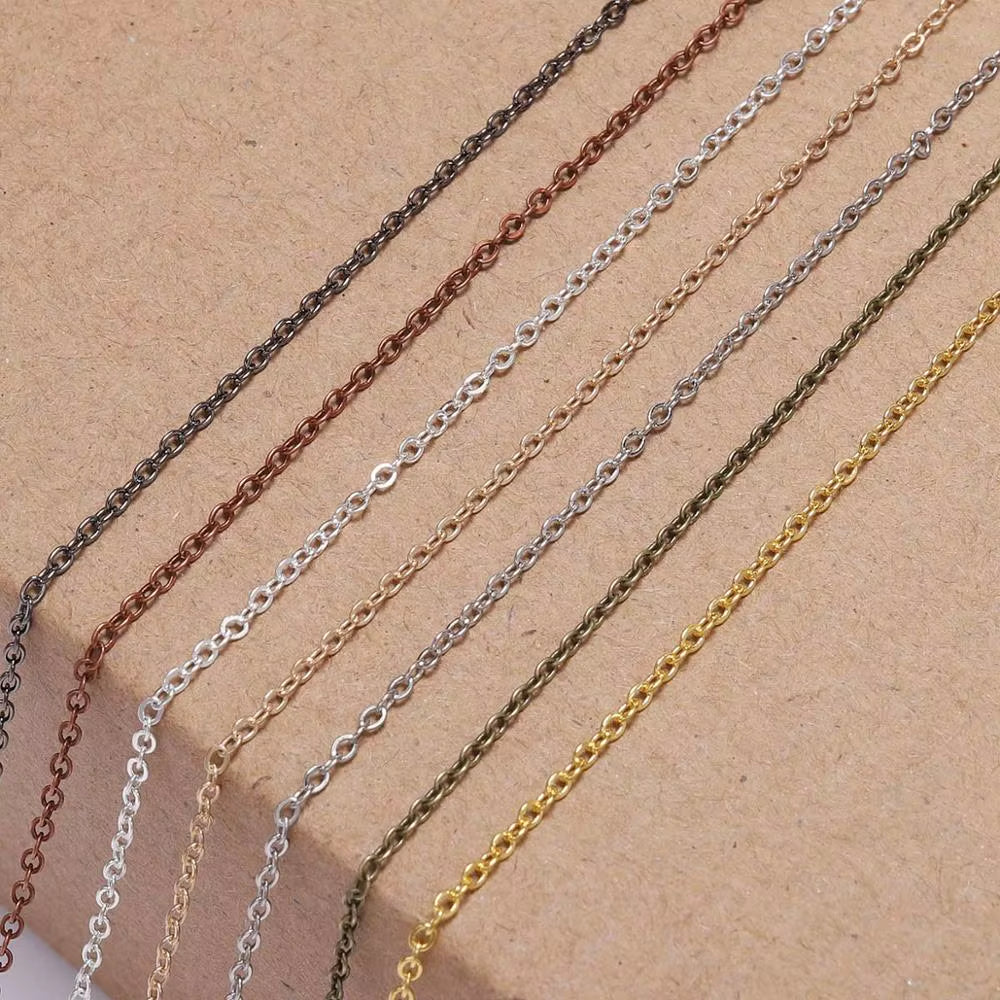 5 M/Lot Gold/Bronze Plated Necklace Chain for Jewelry Making Findings DIY Necklace Chains Materials Handmade Supplies