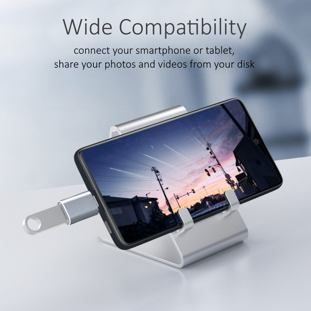 USB Type C Female to USB a Male Adapter Converter Charger for Iphone Android