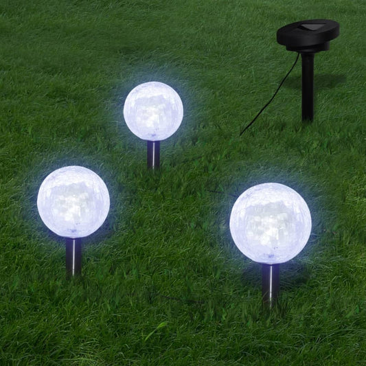 NNEVL Garden Lights 6 pcs LED with Spike Anchors & Solar Panels
