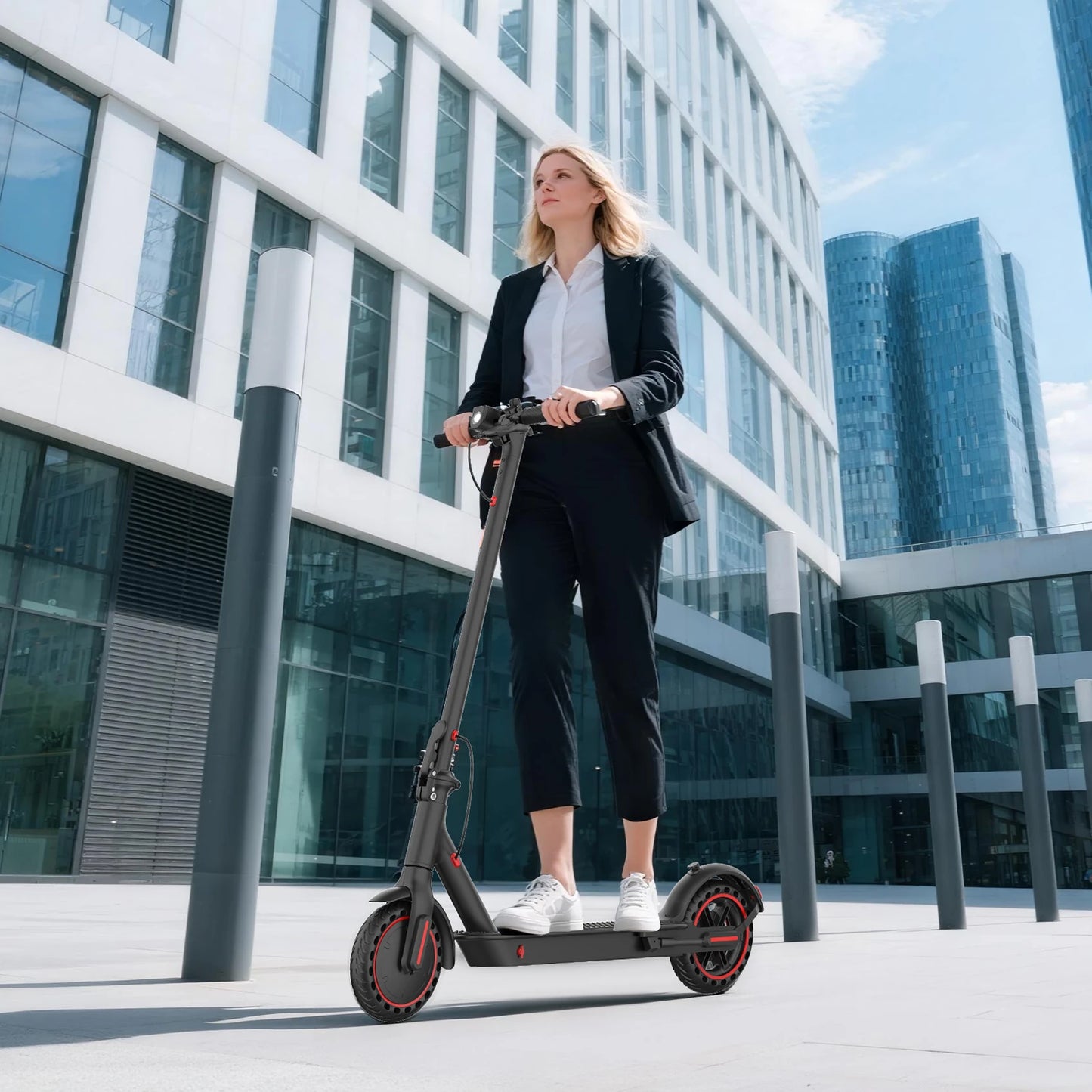 [EU DIRECT] WQ-W4 Pro Electric Scooter 36V 10Ah Battery 350W Motor Recommended Top Speed 25KM/H 8.5Inch Tires 25KM/H Top Speed 25-30KM Max Mileage Range 120KG Max Load Folding E-Scooter XIAOMI M365