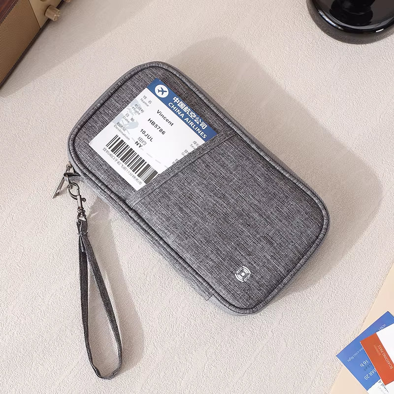 Passport Holder Bag Family Rfid Blocking Passport Wallet Travel Essentials Wallet Travel Document Organizer Credit Cards Case