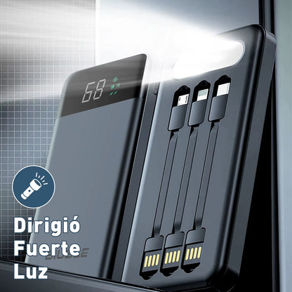 Portable Power Bank High Capacity Cable Charging Mini Powerbank for Iphone Samsung ﻿2024