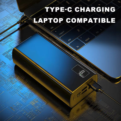 50000Mah Portable High Capacity Power Bank Fast Charging Powerbank Outdoor Travel with Digital Display Screen