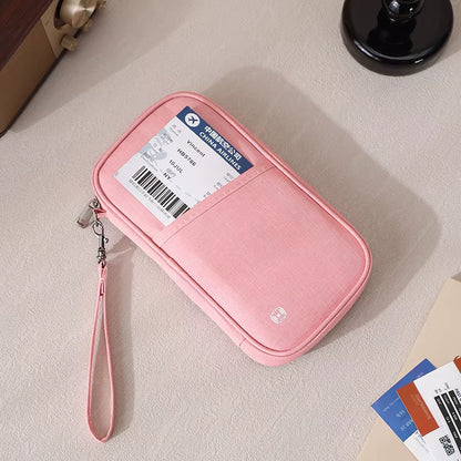 Passport Holder Bag Family Rfid Blocking Passport Wallet Travel Essentials Wallet Travel Document Organizer Credit Cards Case