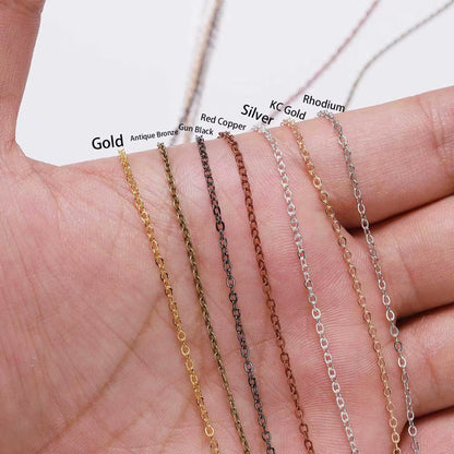 5 M/Lot Gold/Bronze Plated Necklace Chain for Jewelry Making Findings DIY Necklace Chains Materials Handmade Supplies