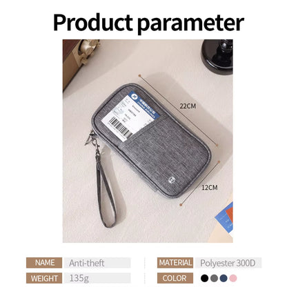 Passport Holder Bag Family Rfid Blocking Passport Wallet Travel Essentials Wallet Travel Document Organizer Credit Cards Case