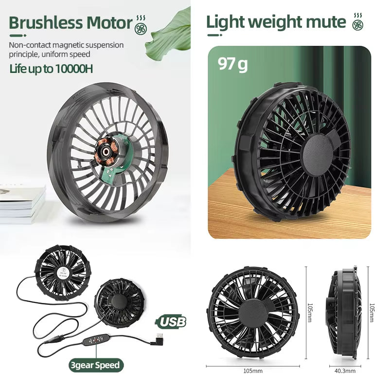 Summer Sunscreen Hooded Fan Clothes Cooling Vest Men Air Conditioning Clothes Women Fan Jacket Cycling Cooling Clothes to Hiking