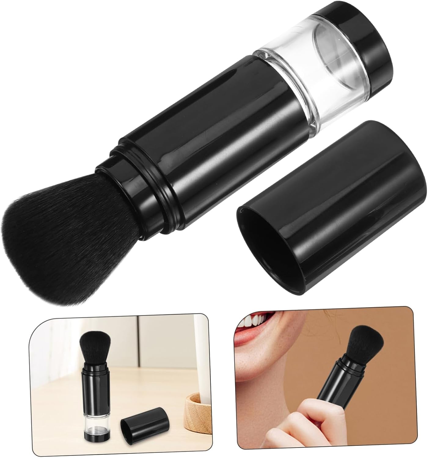 5Pcs Blush Makeup Brush Women Portable Powder Brush for Cheeks Makeup Tool Set