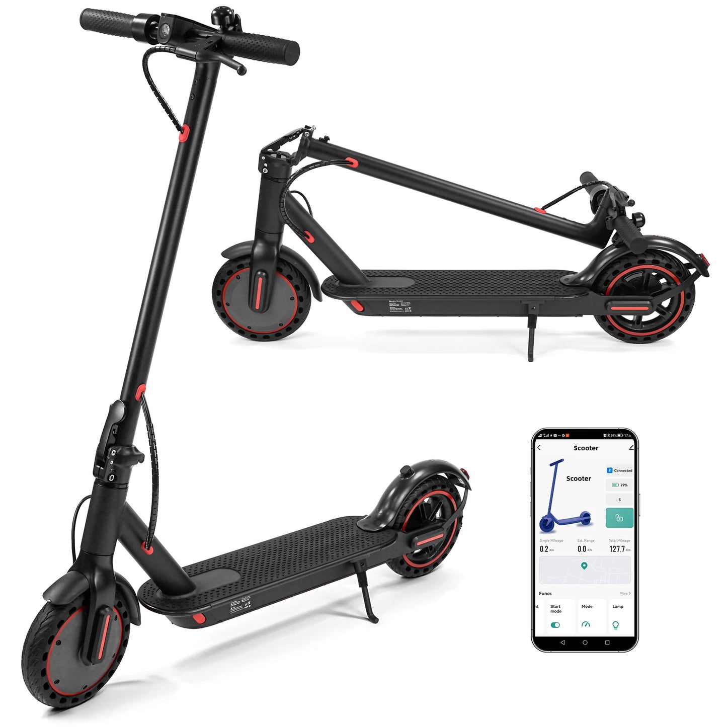 [EU DIRECT] WQ-W4 Pro Electric Scooter 36V 10Ah Battery 350W Motor Recommended Top Speed 25KM/H 8.5Inch Tires 25KM/H Top Speed 25-30KM Max Mileage Range 120KG Max Load Folding E-Scooter XIAOMI M365
