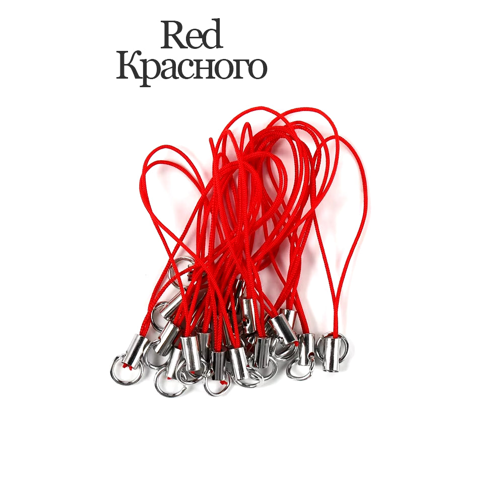 20/50/100Pcs Lanyard Lariat Strap Cords Lobster Clasp Rope Keychain Hooks Mobile Set Charms Keyring Pendant Key Ring Accessories