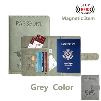 Passport Holder for Travel Essentials Passport Wallet Cover Case for Travel Accessories,Passport Book Holders for Women/Men