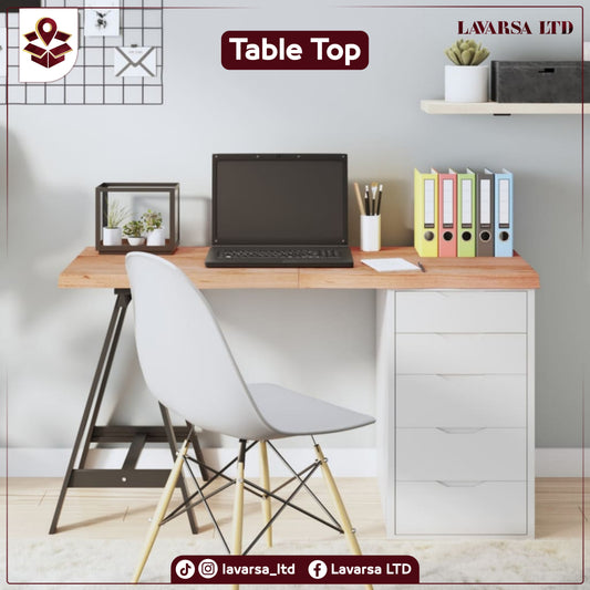 NNEVL Table Top Light Brown 120x50x4 cm Treated Solid Wood Oak