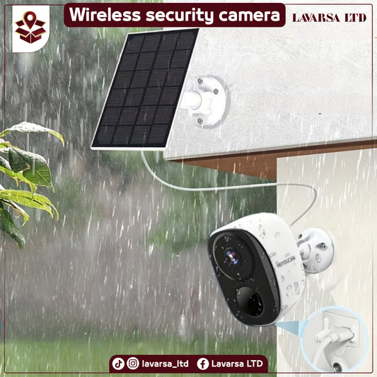 NNETM Wireless Solar Security Camera Outdoor (3MP Night Vision)