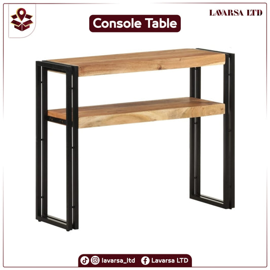 NNEVL Console Table 90x30x75 cm Solid Acacia Wood